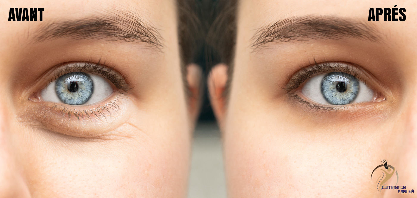 Photo opération des yeux avant après